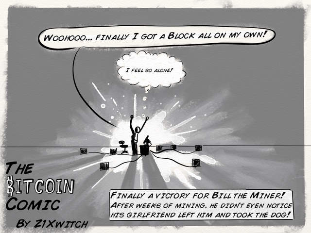 No. 003, “My own block”: Bitcoin Comic by Z1Xwitch